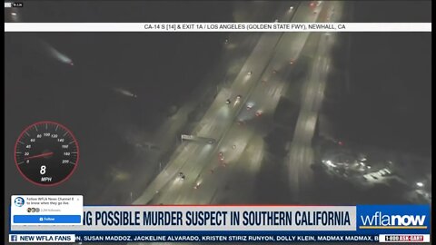 Police Chase For Possible Murder Suspect