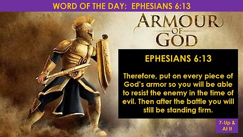 WORD OF THE DAY: EPHESIANS 6:13