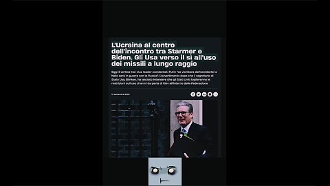 L'OCCIDENTE IN GUERRA CONTRO LA RUSSIA dopo la vista di Blinken a Kiev,Zelensky va a Washigton a parlare con Joseph Biden detto Joe e il primo ministro britannica Keir Starmer per usare i missili a lungo raggio sul territorio russo