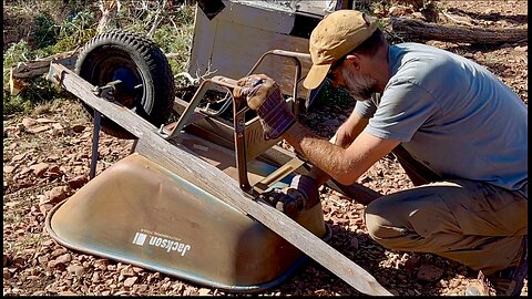 Recycling Worn Out Garden Equipment - Bringing A Wheelbarrow and Post Hole Digger Back To Life