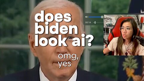 does biden look ai-generated in this video to me? yes. strange glitches. short breakdown.