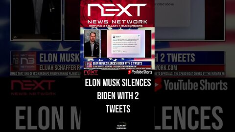 Elon Musk SILENCES Biden with 2 Tweets #shorts