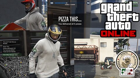 GTA Online Pizza Delivery in Vinewood Day 3