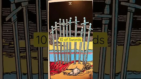 10 of Swords #shorts #learntarot