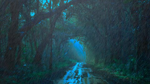 Rainforest Rain Sounds with Thunder - Sounds for Study, Focus, and Relaxation