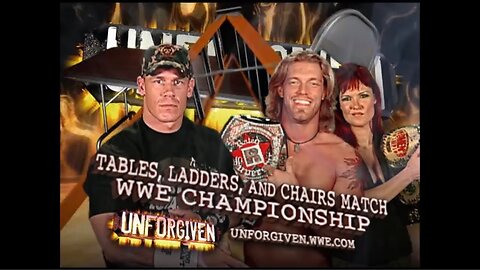 John Cena vs. Edge In a TLC Match for the WWE Championship - Unforgiven 2006