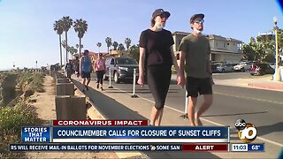 Councilmember calls for closure of Sunset Cliffs