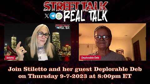 Rebroadcast of Street Talk with Stiletto 9-7-2023