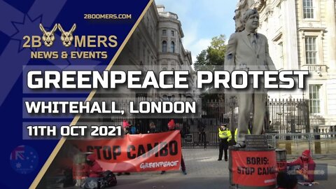 GREENPEACE CAMBO PROTEST LONDON - 11TH OCTOBER 2021