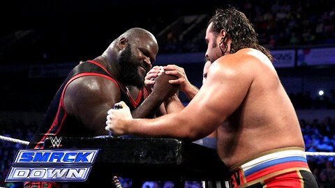 Arm Wrestling Match --Mark Henry vs Rusev