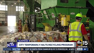 City of Surprise temporarily halts recycling program