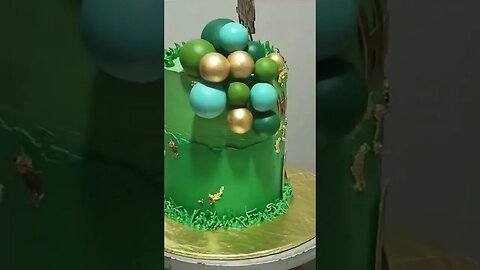 Fondant balls | golden flakes cake | cricket theme cake#shortsvideo