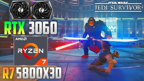 Star Wars Jedi: Survivor : RTX 3060 + R7 5800X3D | 1440p - 1080p | Epic | RT & FSR