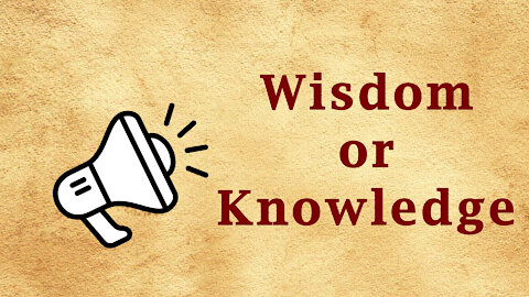 Fast Word - Wisdom or Knowledge