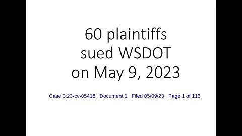 We Sued WSDOT!