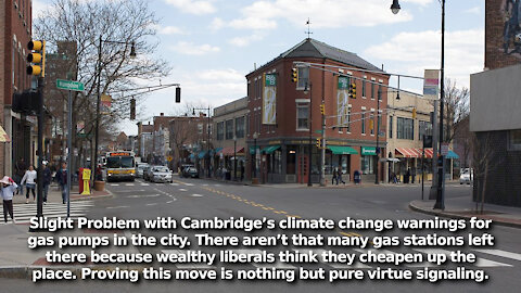 Cambridge Mass Tell California to Hold Their Beer. Now Putting Climate Change Warning on Gas Pumps