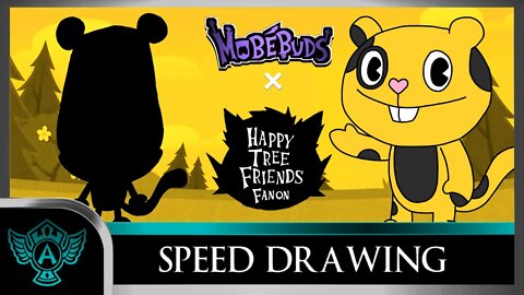 Speed Drawing: Happy Tree Friends Fanon - Nosy | Mobebuds Style