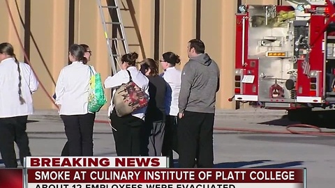 Fire breaks out inside Tulsa culinary institute