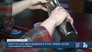 City to let restaurant stay open later