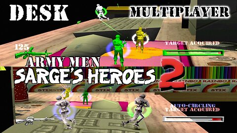 Army Men: Sarge's Heroes 2 - Multiplayer Deathmatch - Desk - PS1