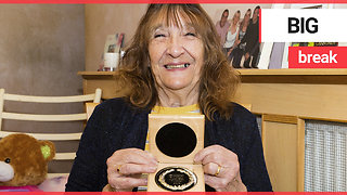 A great-gran was thrilled when Ronnie O'Sullivan handed her his loser's medal live on TV