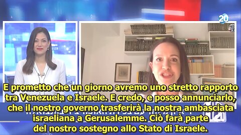 17/06/2020 Maria Corina al canale israeliano Arutz 20: "La nostra Ambasciata sarà a Gerusalemme"