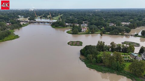 City Park Lake Dredging August 2024 via DJI Air 3 Drone