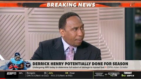 FIRST TAKE Stephen A. BREAKING Derrick Henry could out of season after injury in Titans def.