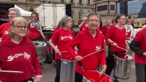 Affluent White Feminist Liberals (AWFLs) Brought Drums To Demand Open Borders…A 'Sanctuary' Scotland