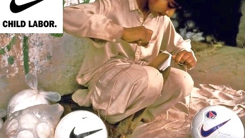 By supporting Nike you're supporting child labor