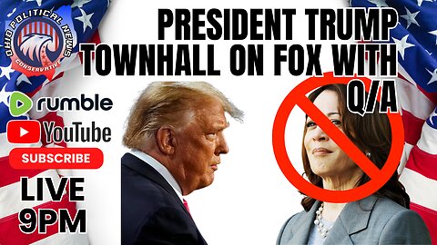 President Trump townhall on Fox Q/A Without Kamala Harris