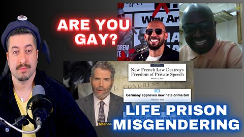 Life Prison For Misgendering? Andrew Tate Interview Are You Gay Guy