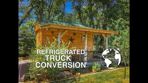 Refrigerated Box Converted into Tiny Cabin