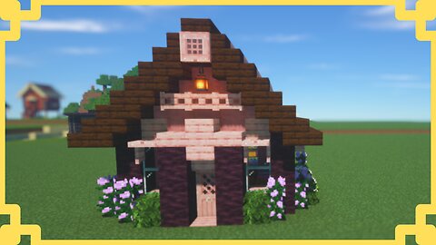 How to Build a Cherry Blossom Starter House in Minecraft