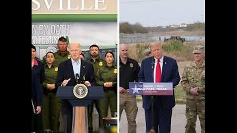 Donald Trump and Joe Biden arrive in Texas