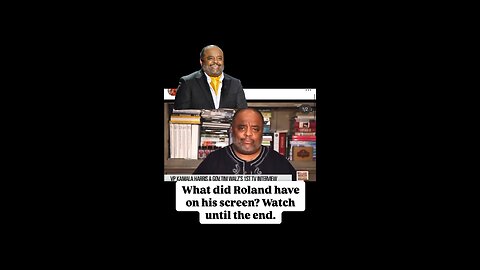 What in the heck did Roland Martin have on his screen? Watch til the end