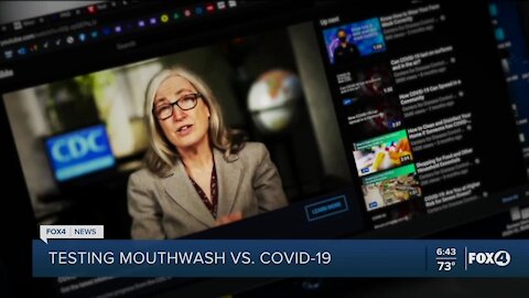 Mouth wash may help stop the spread of COVID