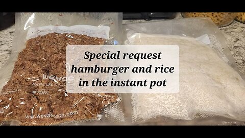 Special request hamburger and rice in the instant pot #instantpot