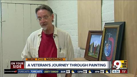 Once homeless, this veteran finds healing in art