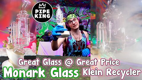 (ThePipeKing) Monark Glass Klein Recycler! 20% Off Orders W/ Link In Description!