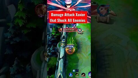 Xavier Gojo Satoru Damage Tahat Shock All Enemies #mobilelegends#razimaruyama #gojosatoruedit#xavier