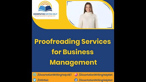 Business Management Dissertation Editing and Proofreading Services