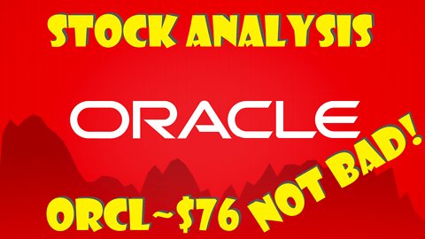 Stock Analysis | Oracle Corporation (ORCL) | NOT BAD!