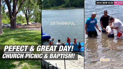 A Perfect Day! Church Picnic And Baptism In Our Home! | KETO Mom Vlog