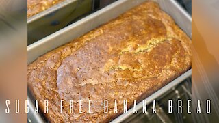 Moist & Soft Sugar Free Banana Bread Recipe