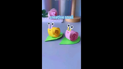 how to make paper snail / easy paper crafts