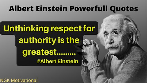 Best Quotes of Albert Einstein | Inspirational Video Quotes| Self Motivation in English