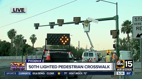 Phoenix adds 50th HAWK crosswalk to keep pedestrians safer