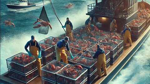 American Fishermen Catch Billions Of Lobster And King Crabs This Way | #fishing