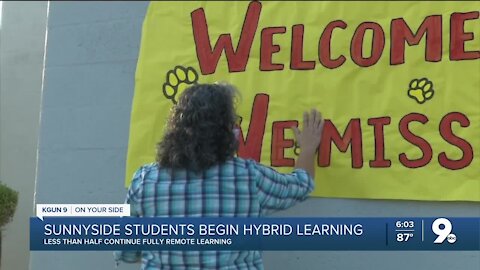 Sunnyside students head back to school for hybrid learning